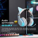 Headset Gamer com Bateria de 36H, Orelhas Bluetooth Hi-Res RGB Personalizável Dobrável - G5BT CAT EDIFIER