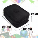 Estojo Escolar Unissex com Zíper - Caixa Organizadora Grande, Diversas Cores