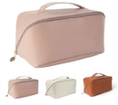 Necessaire Feminina de Couro PU de Grande Capacidade para Cosméticos Portátil para Viagem - Neverdie