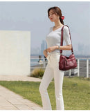 Bolsa Tote de Bordado para Mulheres Couro de Alta Qualidade de Ombro  Bolsas Transversais