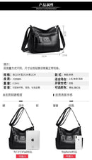 Bolsa Tote de Bordado para Mulheres Couro de Alta Qualidade de Ombro  Bolsas Transversais