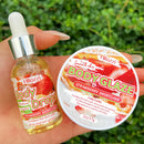 kit de Brilho Corporal e Óleo Corporal Vários sabores Não oleoso Hidratante e umectante Loção Corporal Massagem