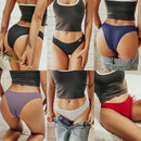 Conjunto 5 peças de Calcinhas algodão  Pântys Tanga Calcinha Biquíni Lisa 13 Cores