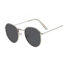 Óculos de Sol Redondos Vintage  Designer Pequeno Armação Clássica Retro Preto Oculos De Sol