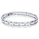 Pulseiras de Bracelete para Mulheres Pulseiras de Cerâmica Preto e Branco Fecho Delicado de Aço Inoxidável Promoção de Joias de Cerâmica