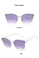 Óculos de Sol Feminino Moda Vintage Metal Espelhado Clássico UV400