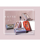 Conjunto de Batons Lipstick  Matte à Prova d'Água, Duradouros e Pigmentados, Batom Vermelho Nude para Lábios, Cosméticos