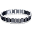 Pulseiras de Bracelete para Mulheres Pulseiras de Cerâmica Preto e Branco Fecho Delicado de Aço Inoxidável Promoção de Joias de Cerâmica