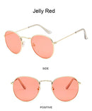 Óculos de Sol Redondos Vintage  Designer Pequeno Armação Clássica Retro Preto Oculos De Sol