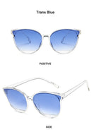 Óculos de Sol Feminino Moda Vintage Metal Espelhado Clássico UV400