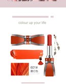 Conjunto de Batons Lipstick  Matte à Prova d'Água, Duradouros e Pigmentados, Batom Vermelho Nude para Lábios, Cosméticos