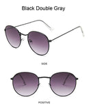 Óculos de Sol Redondos Vintage  Designer Pequeno Armação Clássica Retro Preto Oculos De Sol