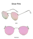 Óculos de Sol Redondos Vintage  Designer Pequeno Armação Clássica Retro Preto Oculos De Sol