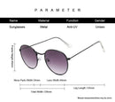 Óculos de Sol Redondos Vintage  Designer Pequeno Armação Clássica Retro Preto Oculos De Sol