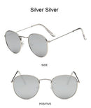 Óculos de Sol Redondos Vintage  Designer Pequeno Armação Clássica Retro Preto Oculos De Sol