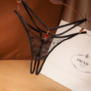 Roupa íntima Feminina Lingerie sexy Tangas e calcinha de renda Fio G