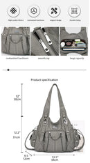 Bolsas de Moda para Mulheres Bolsa de Ombro Bolsa de Couro PU Bolsa Feminina Sacola Grande Capacidade Bolsa de Ombro bolsa feminina