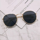 Óculos de Sol Redondos Vintage  Designer Pequeno Armação Clássica Retro Preto Oculos De Sol