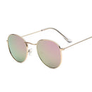 Óculos de Sol Redondos Vintage  Designer Pequeno Armação Clássica Retro Preto Oculos De Sol