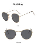 Óculos de Sol Redondos Vintage  Designer Pequeno Armação Clássica Retro Preto Oculos De Sol