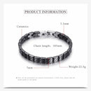 Pulseiras de Bracelete para Mulheres Pulseiras de Cerâmica Preto e Branco Fecho Delicado de Aço Inoxidável Promoção de Joias de Cerâmica