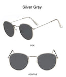 Óculos de Sol Redondos Vintage  Designer Pequeno Armação Clássica Retro Preto Oculos De Sol