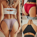 Conjunto 5 peças de Calcinhas algodão  Pântys Tanga Calcinha Biquíni Lisa 13 Cores