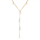 Colar Y Fashion Leve de Luxo, Colares de Tassel Elegantes e Versáteis, Joias de Pérola e Charmosas em Alta