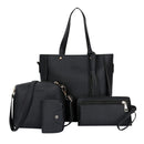 Conjunto com 4 peças de bolsas transversais para mulheres Bolsa feminina Conjunto Padrão Bolsas de Ombro de Couro Bolsa de Mão PU Bolsa Transversal Feminina 25*26*8cm