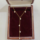 Colar Y Fashion Leve de Luxo, Colares de Tassel Elegantes e Versáteis, Joias de Pérola e Charmosas em Alta