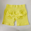 Calças de Fitness Dfyne Impact Peach, Levantamento de Quadril Aparente, Cintura Médio-Alta, Aperta a Barriga, Calças Fitness de Três Pontos para Mulheres