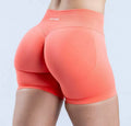 Calças de Fitness Dfyne Impact Peach, Levantamento de Quadril Aparente, Cintura Médio-Alta, Aperta a Barriga, Calças Fitness de Três Pontos para Mulheres