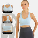 Sutiã Esportivo Feminino Push Up à Prova de Choque Poliéster Respirável