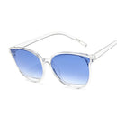 Óculos de Sol Feminino Moda Vintage Metal Espelhado Clássico UV400