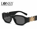 Óculos de Sol LONSY Fashion Square Feminino Marca Design Preto Degradê Óculos de Sol UV400