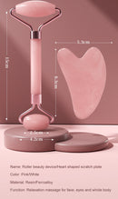 Rolo para Rosto, Pescoço e Olhos, Instrumento de Massagem Facial de Resina, Prancha de Raspar para Cuidados com a Saúde