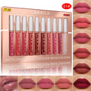 CAKAILA 10pcs/conjunto Gloss Labial Nude Fosco Aveludado Batom Líquido à Prova d'Água de Longa Duração Hidratante