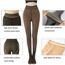 Meias polares grossas, leggings de inverno quentes, collants femininos forrados com lã, meias-calças efeito pele, calças de lã translúcidas falsas