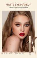 Sombras Líquidas Matte em 24 Cores Creme Nude Maquiagem para Olhos Longevidade Sombras em Bastão Blush Roxo Verde Azul Vermelho Contorno