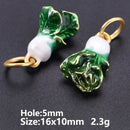 6/16 Peças Estilos Mistos Frutas Banana Morango Melancia Vegetais Repolho Cogumelo Cenoura Pingente Para Fazer Joias