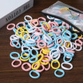 50/100 Peças de Elásticos de Cabelo para Crianças, Coloridos de Nylon