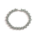 Colar de Cristal Trevo de Quatro Folhas, Pulseira de Luxo Feminina com Zircônia Brilhante, Joia de Presente de Alta Qualidade