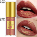 14 Cores Brilho Glitter Metálico Gloss Labial Brilhante de Longa Duração Batom Líquido à Prova d'Água Maquiagem Óleo Labial Tinta Labial