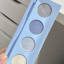 Paleta de Sombras Moon Dust 4 Cores Tons Matte Cintilantes Suaves Hipoalergênicas Ilumina a Pele Crie Maquiagem 3D Radiante para os Olhos