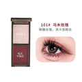 Biya 2 Cores de Sombra de Olhos Portátil Vermelho Preto Paleta Sombra Mate Escura Fumaça Cosméticos Maquiagem Festa Halloween Maquiagem DIY