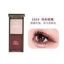 Biya 2 Cores de Sombra de Olhos Portátil Vermelho Preto Paleta Sombra Mate Escura Fumaça Cosméticos Maquiagem Festa Halloween Maquiagem DIY