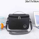 Bolsa de Mão para Marmita Simples Bolsa de Armazenamento Quadrada Térmica Bolsa de Alumínio Espessa Bolsa Bento Grande Capacidade Bolsa de Piquenique Com Compartimento para Arroz