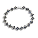 Conjunto de Joias Colar e Pulseira em Banho de Ouro 18K com Flor, para presente