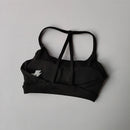 Top Esportivo Feminino Fitness Sexy com Costas Transpasse, Amortecimento, Secagem Rápida