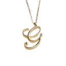 Colar Pingente Laye para Mulheres com Letras Iniciais Corrente Feminina Dourada 26 Letras